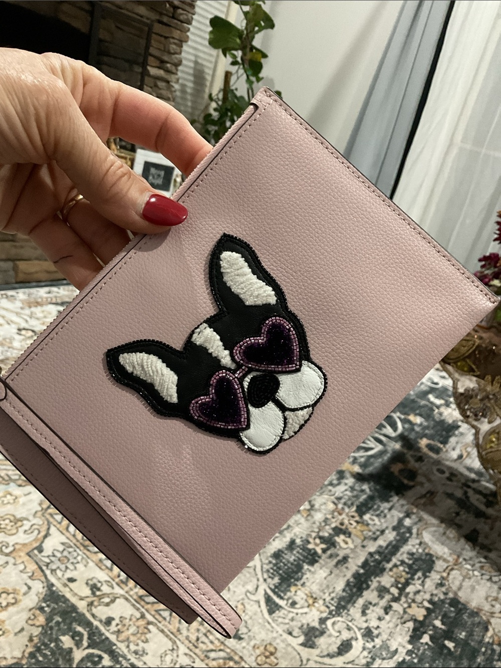 Kate Spade Pink Dog Wristlet NWOT